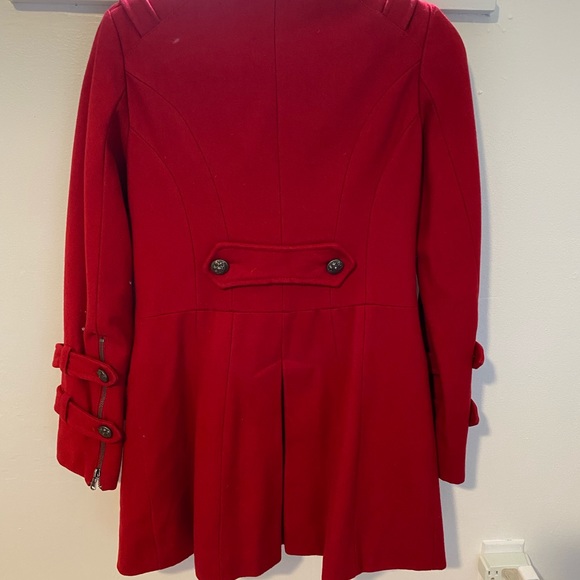 GUESS Military style Wool coat- size small - Picture 5 of 9